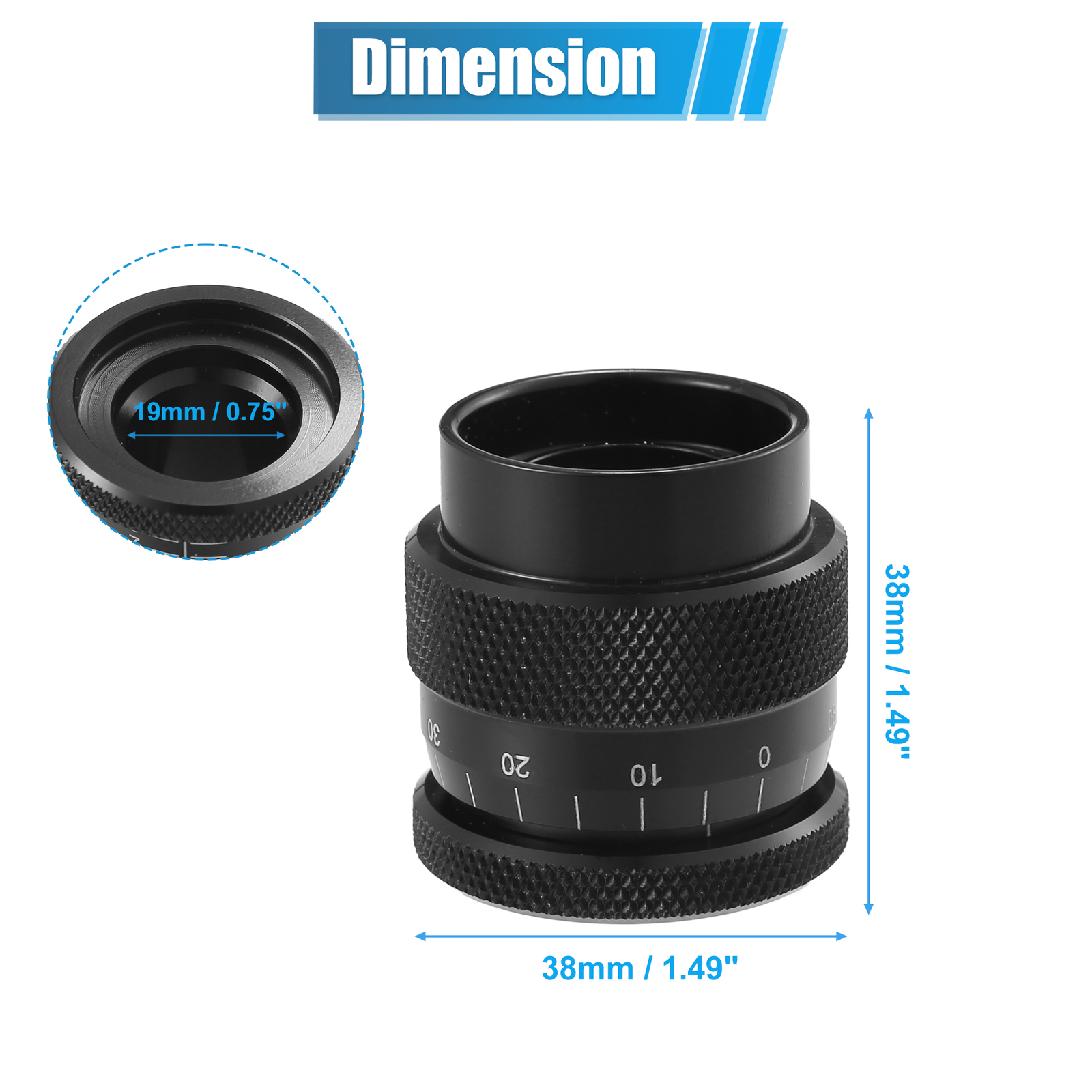 Universal Car Valve Spring Height Micrometer Measurer Metal Black Pack of 1