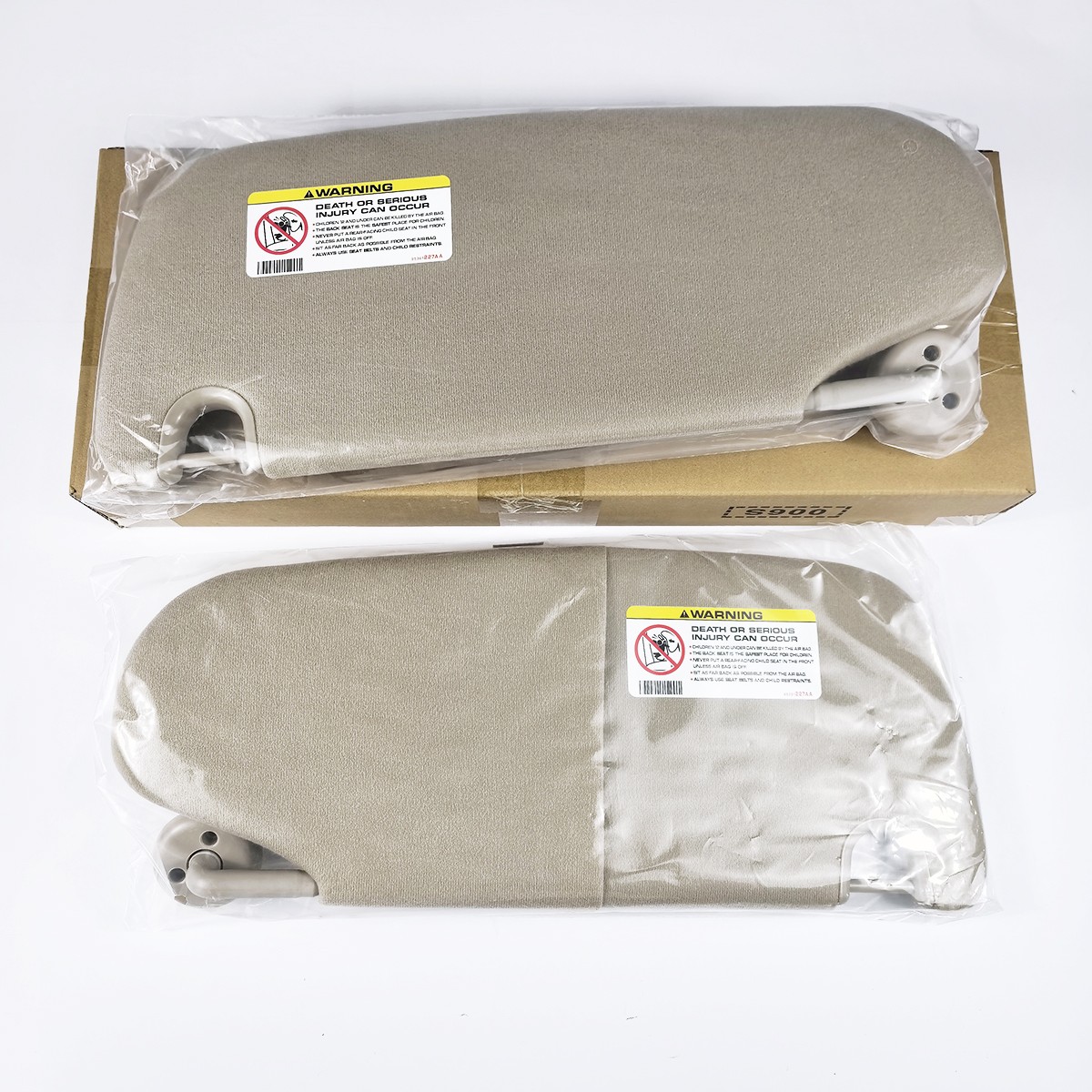 1Pair Sun Visor Set Left & Right For 2002-2009 Dodge Ram 1500 2500 3500 Beige