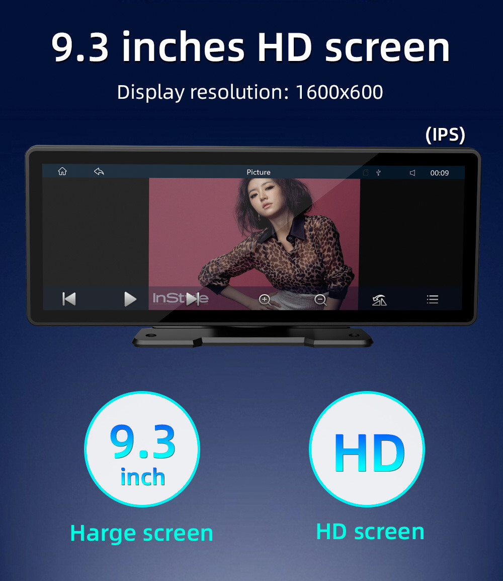 Portable Car MP5 Player Bluetooth FM Radio Stereo AUX TF USB For Apple CarPlay