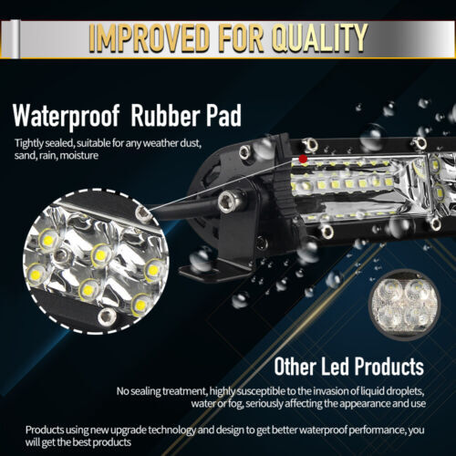 Dual Row 20inch 1200W Led Light Bar Spot Flood Combo Work UTE Truck SUV ATV 22”