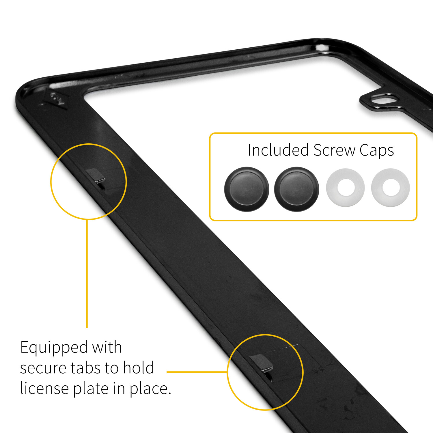 Chevrolet Camaro Black Metal License Plate Frame by iPick Image, Made in USA