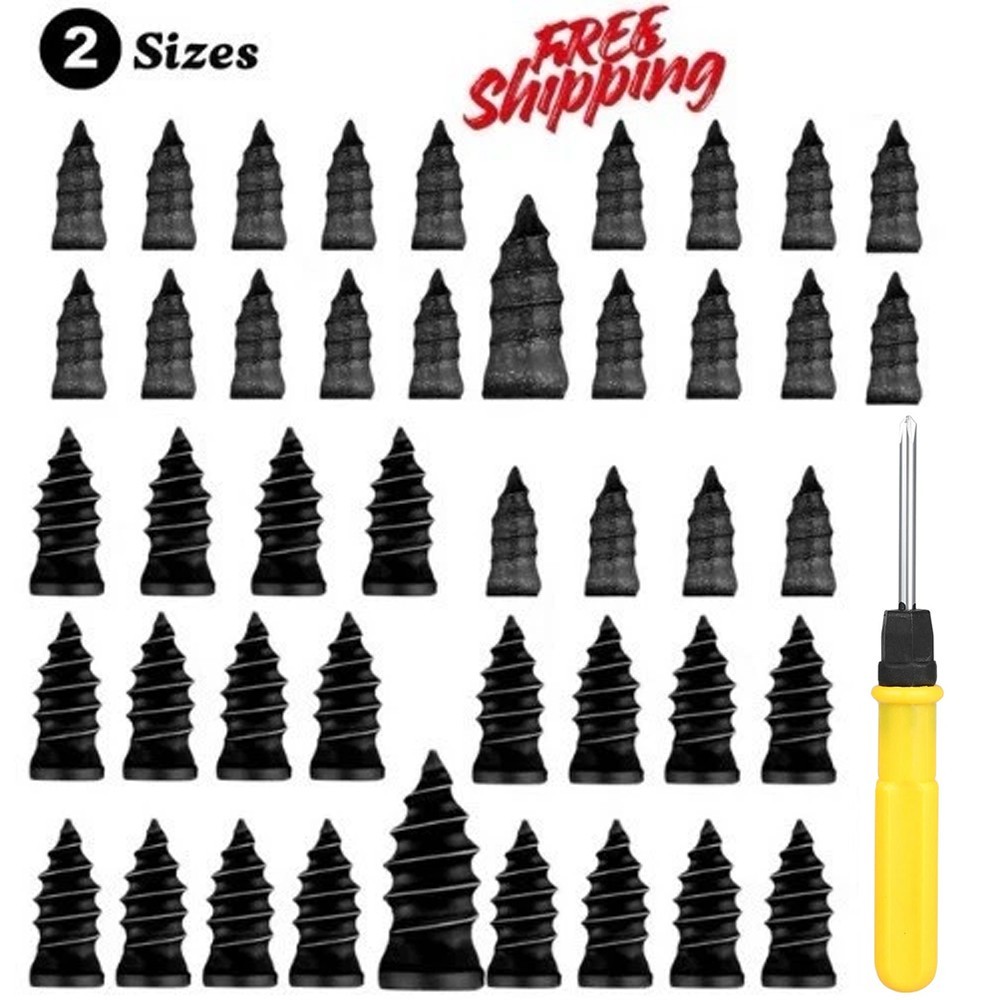 60pcs Set Tire Vacuum Repair Screw Rubber Nail Plug Car Tyre Puncture Repair Kit