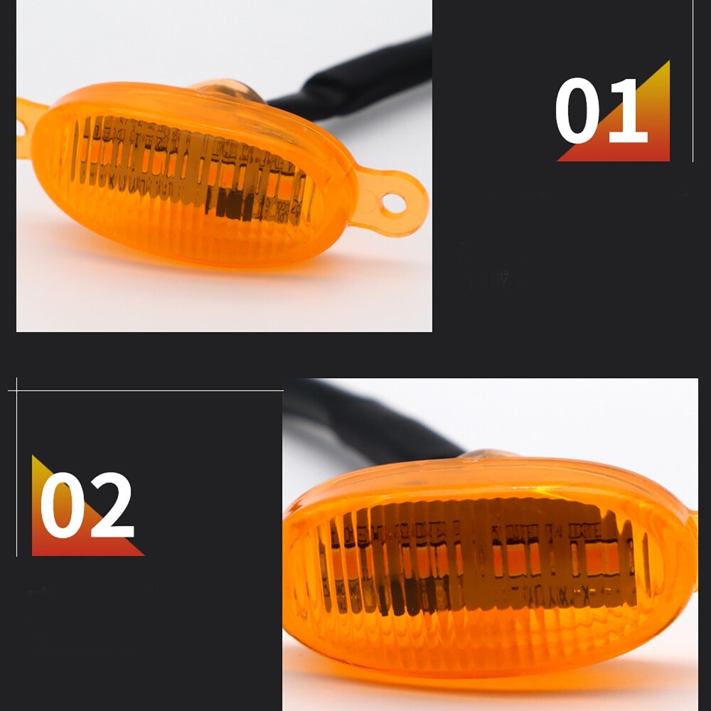 4pcs LED Amber Grille Lights Kit Universal For Ford Truck SUV SVT Raptor Style