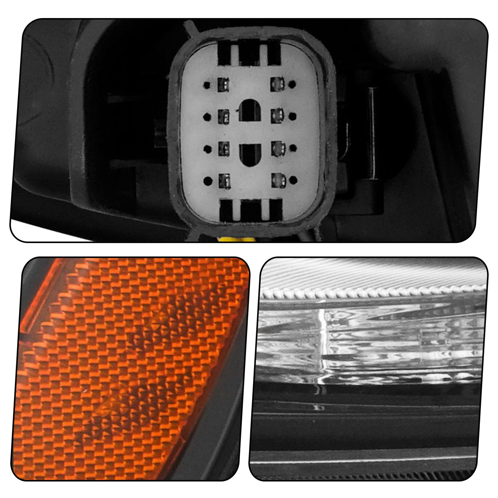 1Pair Halogen Projector Headlight For 2017-2020 Chevy Sonic Headlamps Left+Right