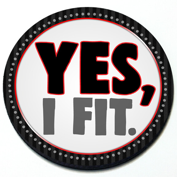 Yes I Fit – Funny Grill Grille Badge Magnet for MINI Cooper