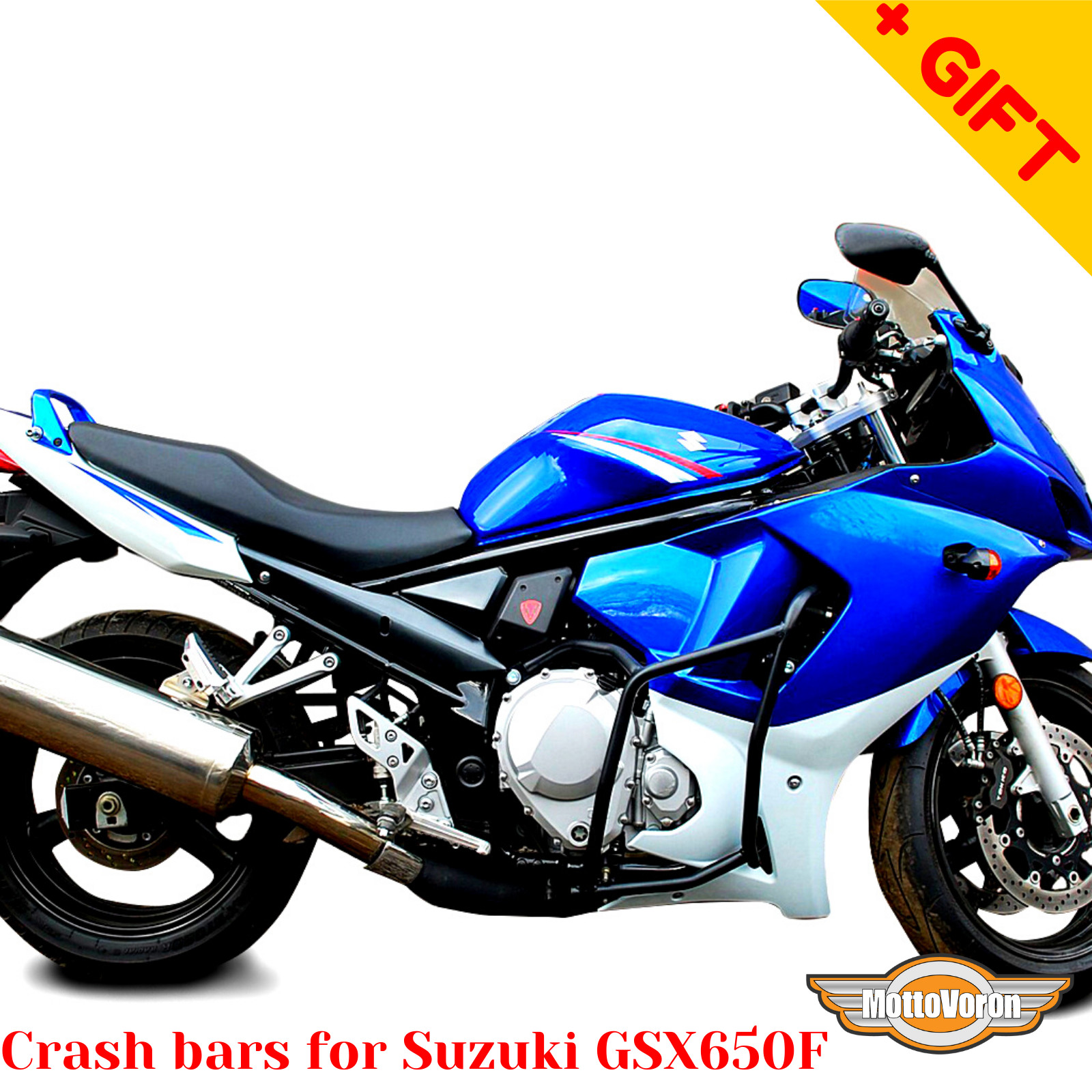 For Suzuki GSX650F engine guard crash bars GSX 650 F radiator guard, Bonus