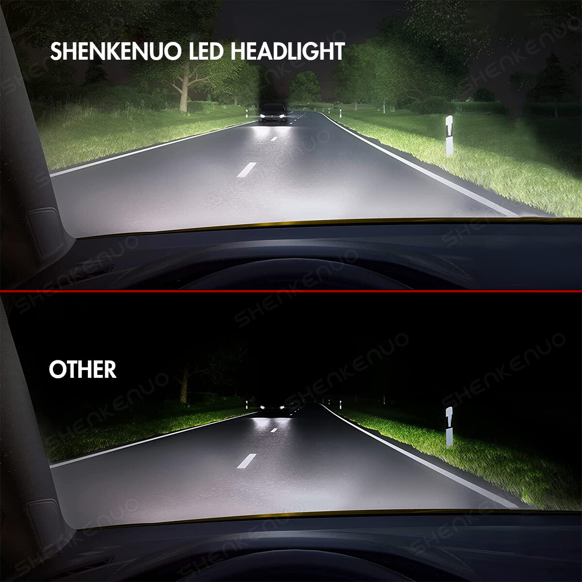 For GMC Sierra 1500 2500 3500 1999-2006 4X 6000K LED Headlights Bulbs Hi/Lo Beam