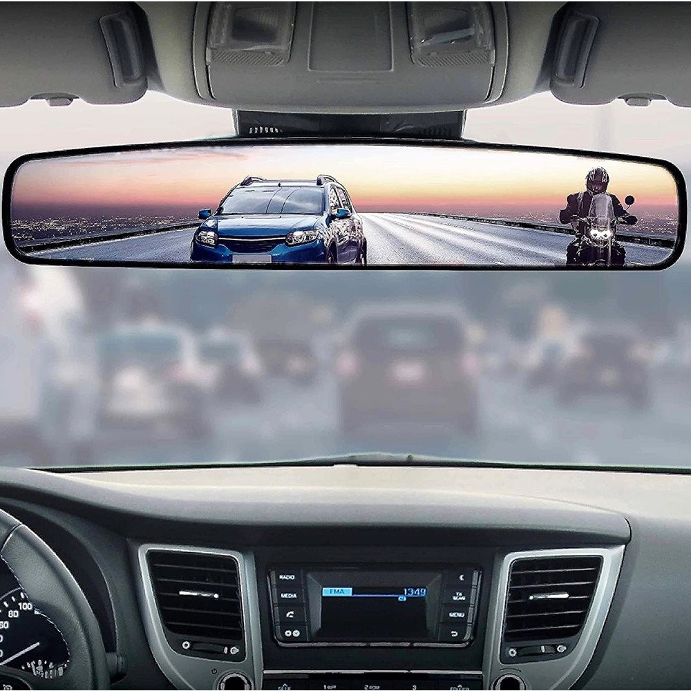 SUV PANORAMIC Rear View Mirror For 17” Convex Angle Car Wide Truck