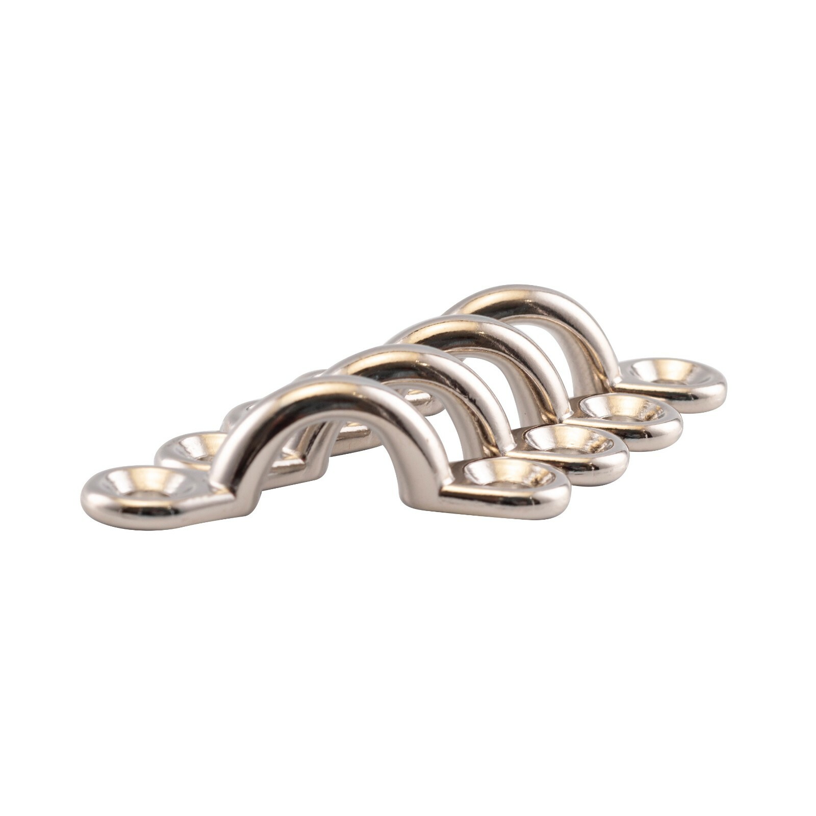 4-Pack (4) SeaChoice Chrome-Plated Zinc Eye Straps Hardware for Bimini Top 28831