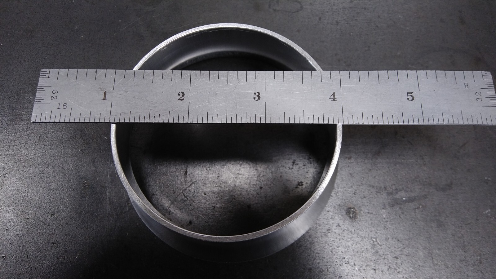 6061 Transition Reducer 3″ to 3.5″ .065 aluminum tig weld turbo fabrication