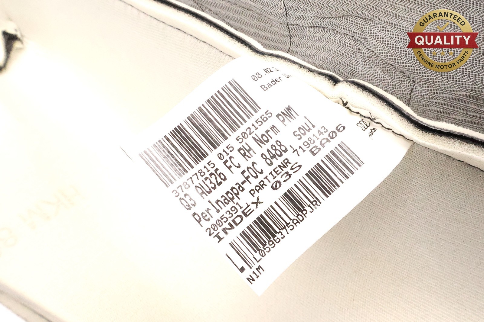 2019 – 2023 AUDI Q3 FRONT RIGHT SIDE LOWER SEAT CUSHION BOTTOM OEM