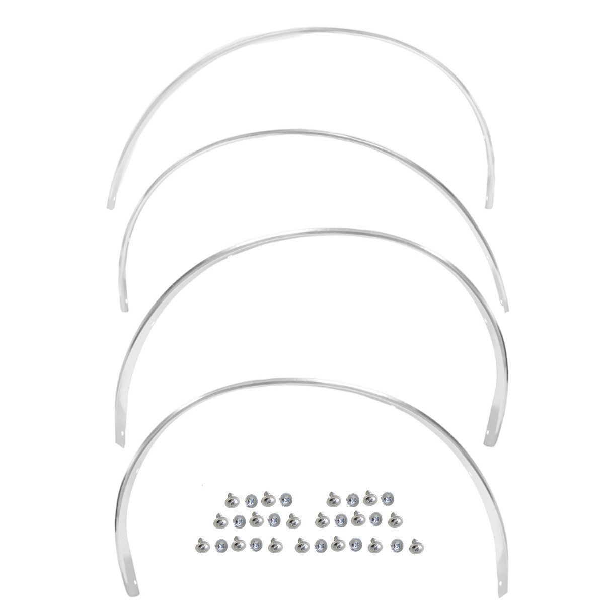 1980~1990 Impala Caprice Wheel Opening Moldings 4 PCS Set Front+Rear+Right+Left