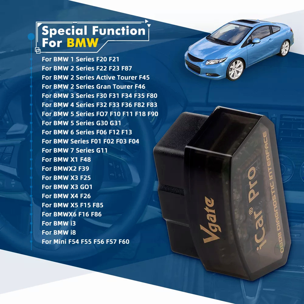 Vgate iCar Pro Bluetooth 4.0 ELM327 OBD2 Car Code Reader Scaner For IOS Android