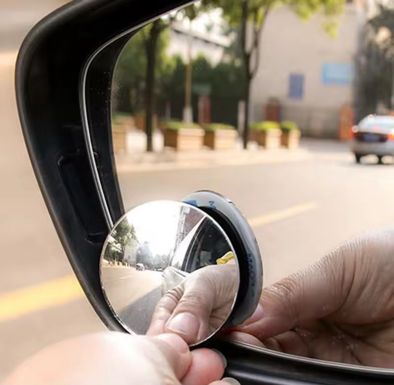 Blind Spot Mirrors 2 Pack Round Convex Car Side Mirror Stick On Wide View