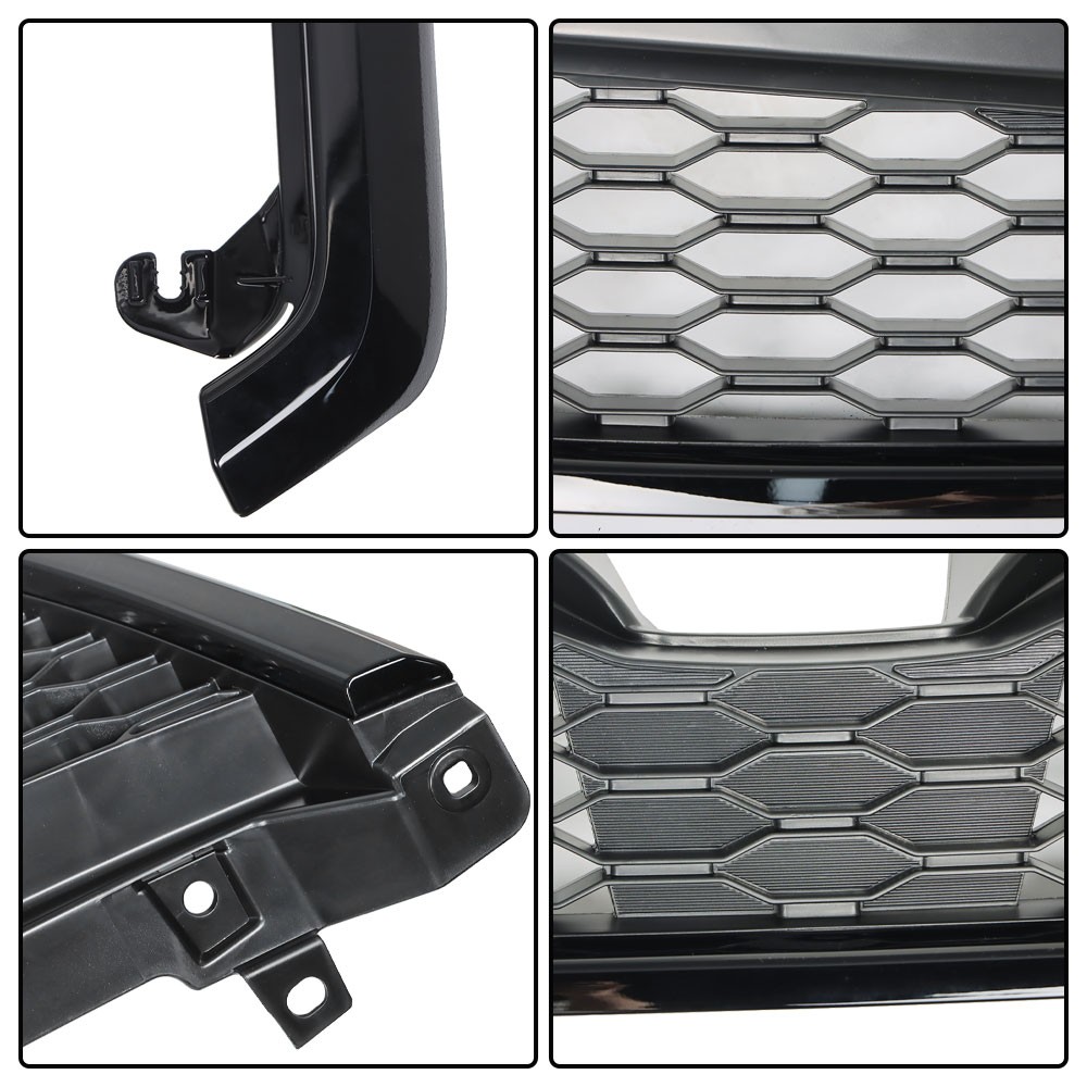 Gloss Black Upper Grille Honeycomb Grill Assembly For 2014-2018 Subaru Forester