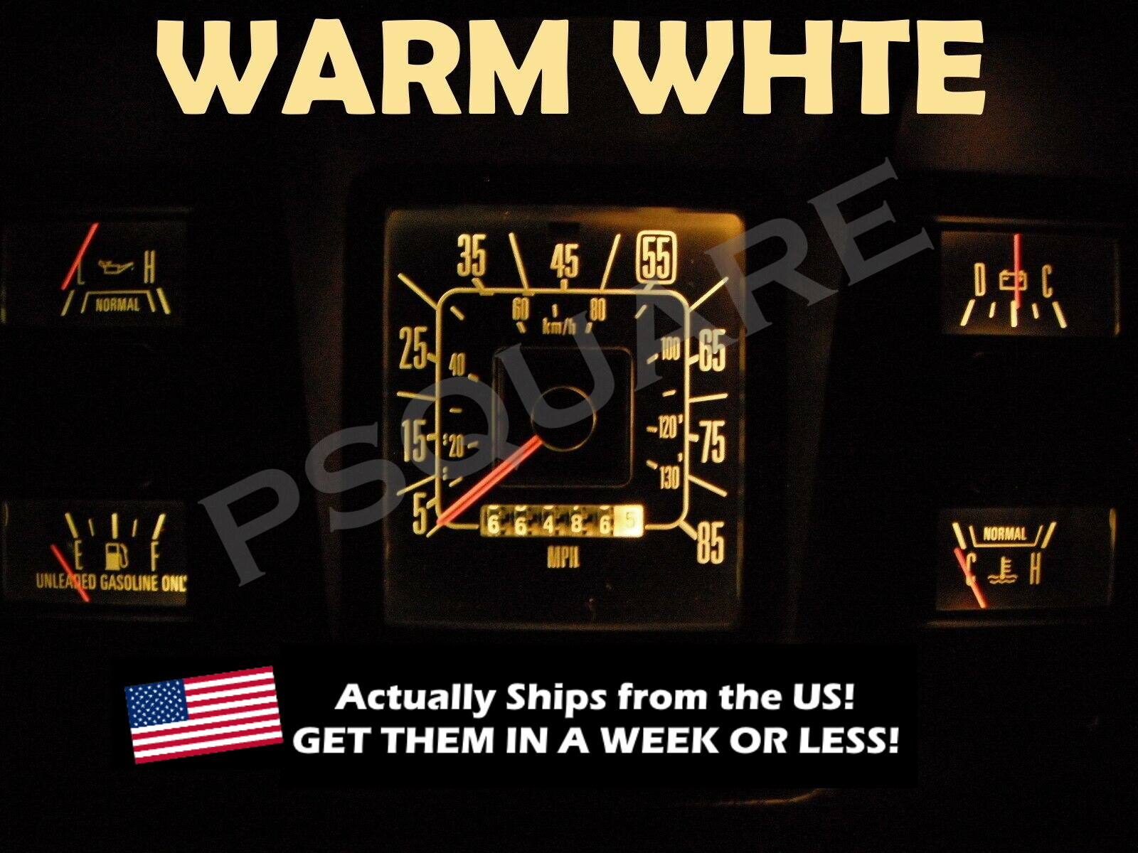 Gauge Cluster LED Dashboard Bulb Warm White For Ford 73 79 F100 – F350 Truck