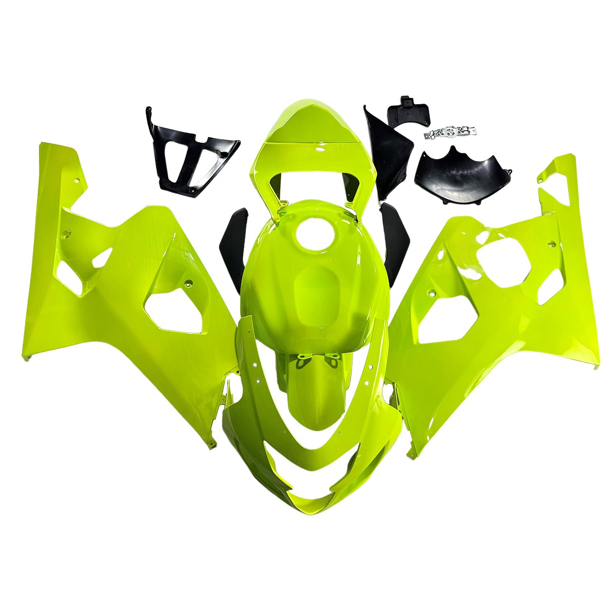 Bodywork Fairings For Suzuki GSXR600 GSXR750 K4 2004 2005 Cowl Kit Fluorescent