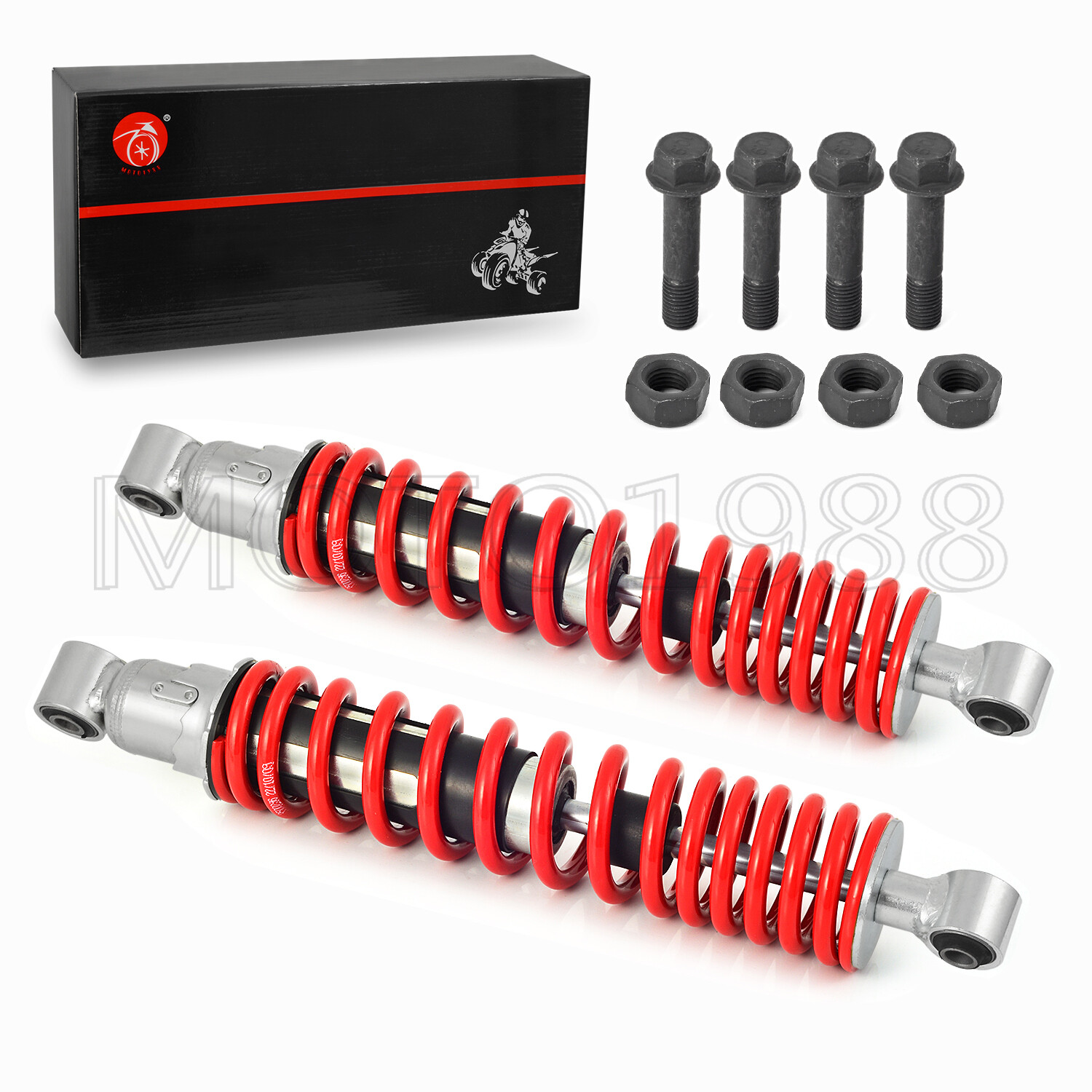 Front Shocks Absorber 1987-2006 For Yamaha Banshee 350 Red Spring & Bolt