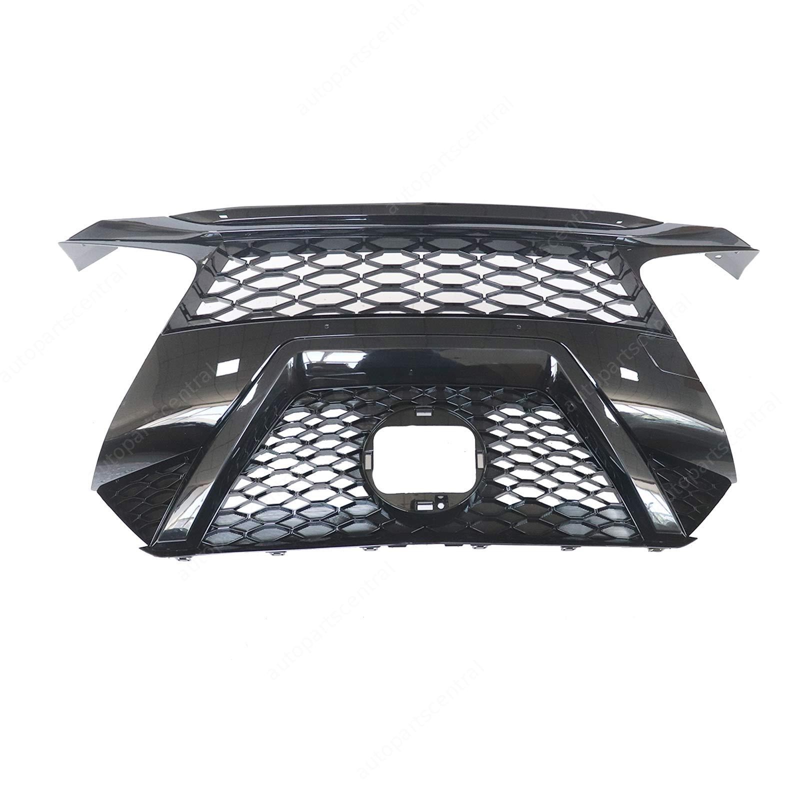 Front Upper Grille Without Camera Hole Fit 2019-2021 Nissan Maxima Gloss Black