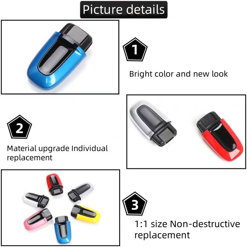One Button Start Passive Keyless Enter Key Cover Case For Porsche Cayenne Macan