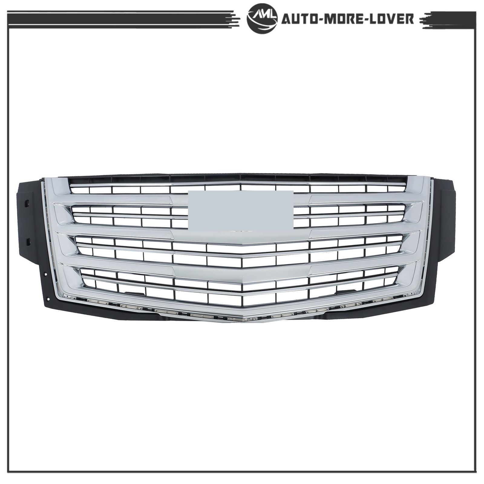 Painted Bumper Front Side Grille Without Camera Hole For Cadillac Escalade 15-20