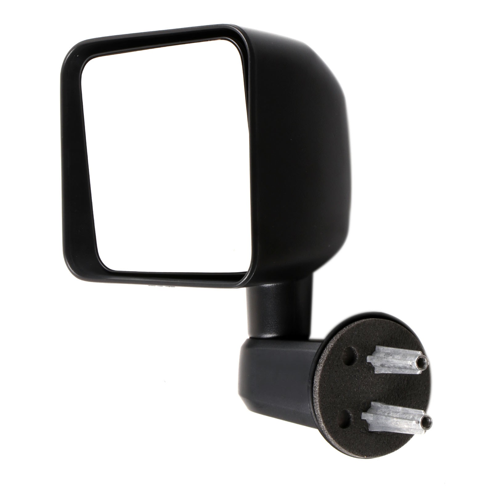 View Mirror Compatible With 2007-2017 Jeep Wrangler Left Side Manual Fold Black