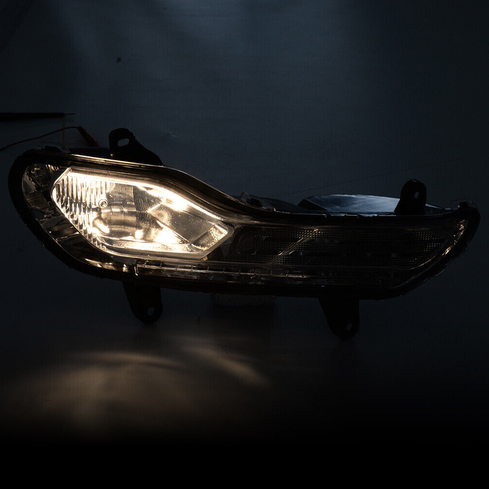 Left & Right Front Bumper Fog Lights Lamps w/Bulbs For 2013-2016 Ford Escape