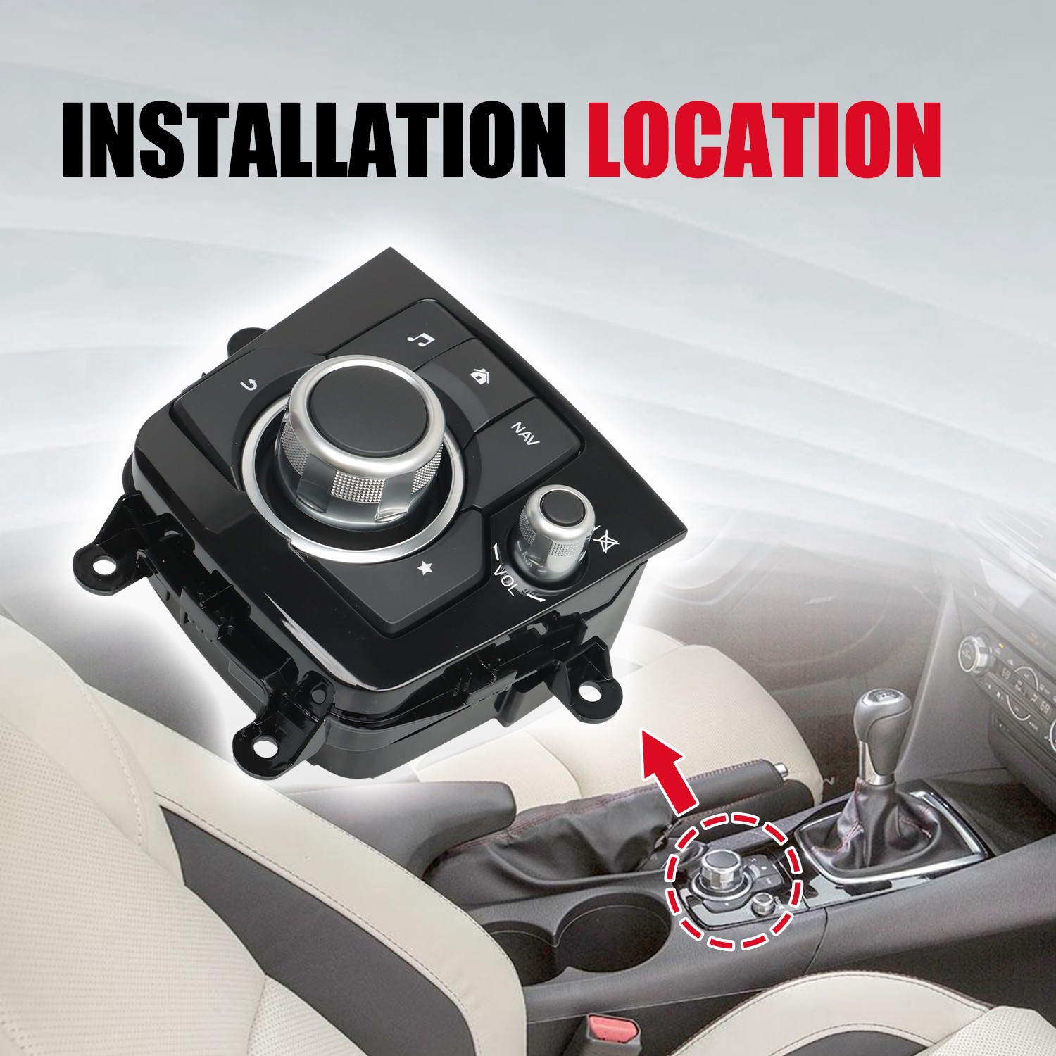 Radio Infotainment Navigation Control Unit Fits for Mazda 3 BHN1-66-CM0C