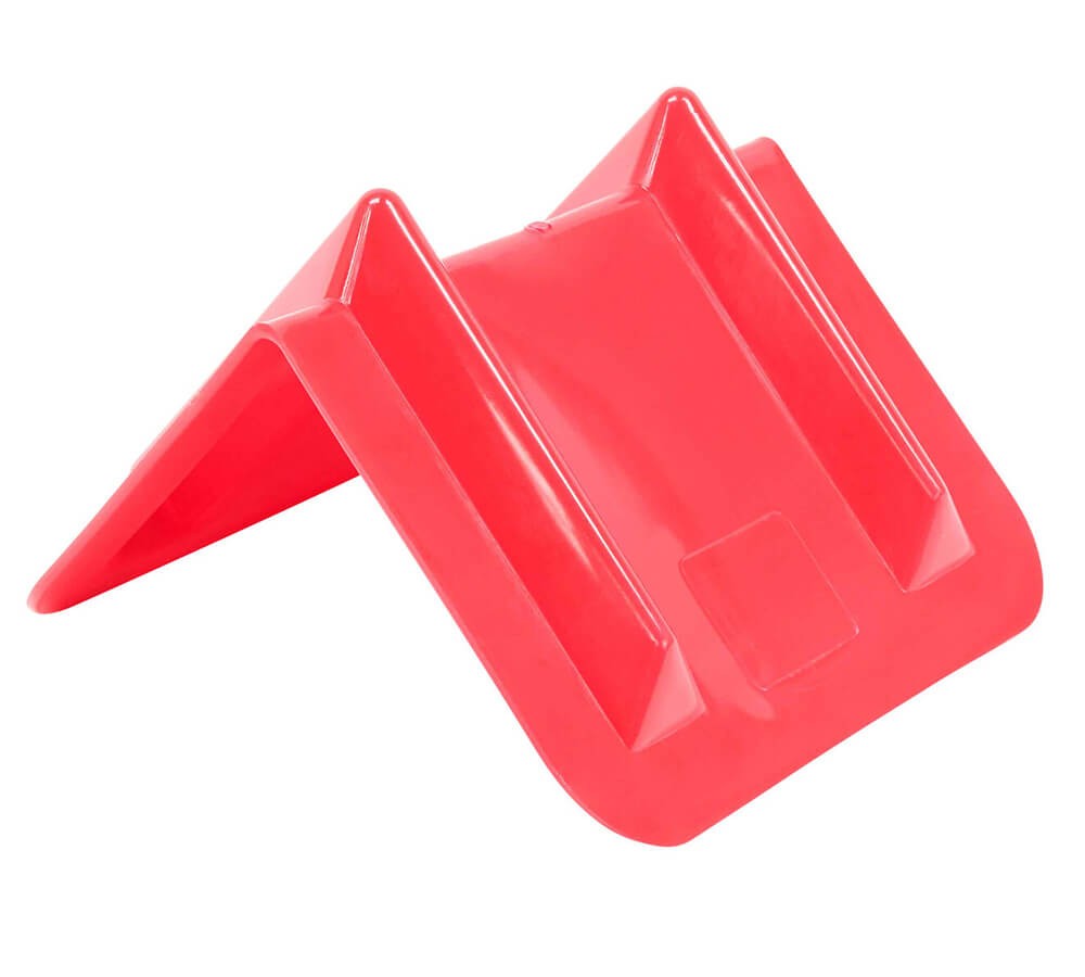 20PCS 8″x12″ Red V-Edge Flatbed Corner Protectors & 8′ Extension Handle Pole