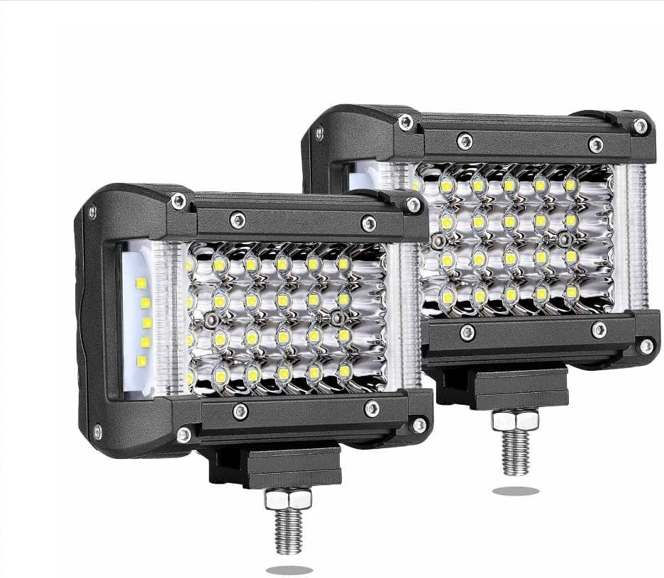 High-Power 4 Inch Side Shooter Pod Lights – 6000K, Waterproof, 50,000 Hours