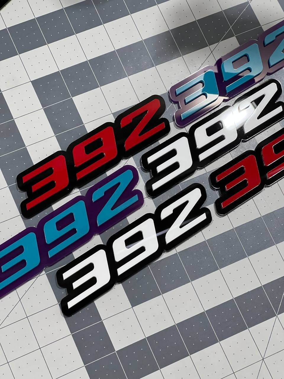 Multicolor 392 Emblems – 392 Side Fender Badges (Set of 2) for 392 Emblem