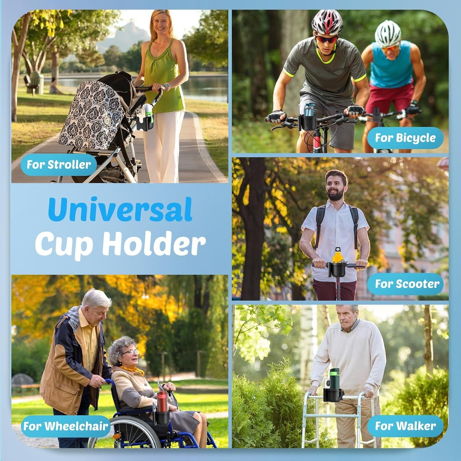 Stroller Cup Holder with Phone Attachment – Durable & Tool-Free Installation