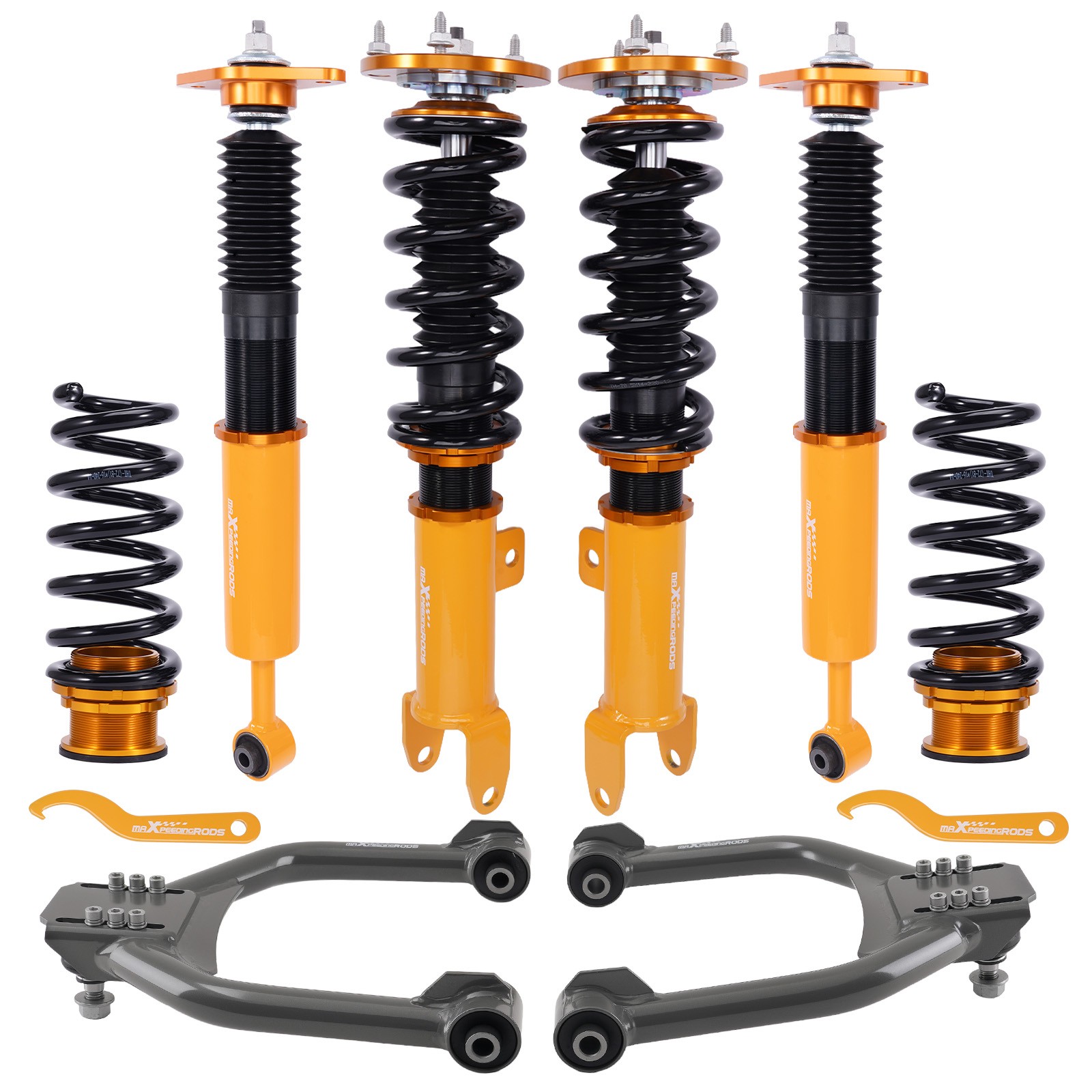 MaXpeedingrods Lowering Coilover + Front Upper Camber For Dodge Challenger 11-23