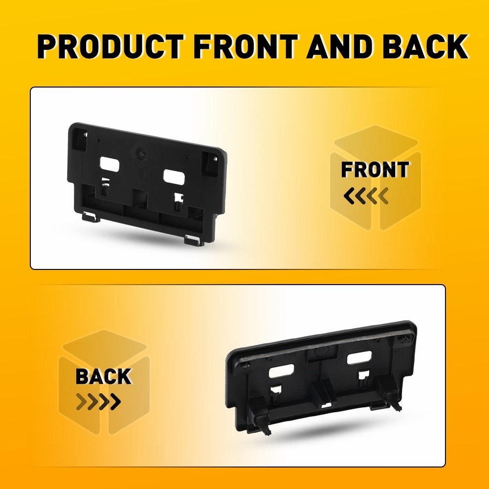 Black Front License Plate Bracket Replacements for 17-21 Mazda CX-5 MA1068114 ER