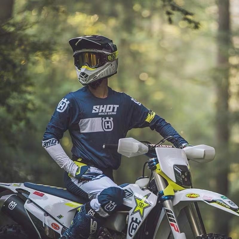 2024 Shot Aerolite Husqvarna Racing Gear Set Jersey/Pants Combo MX ATV Suit