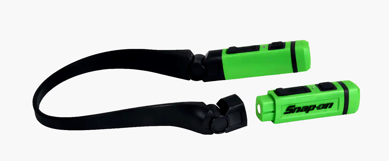 NEW* Snap-on NECK LIGHT Hands-Free Rechargeable *GREEN* with REMOVABLE HEADS NEW