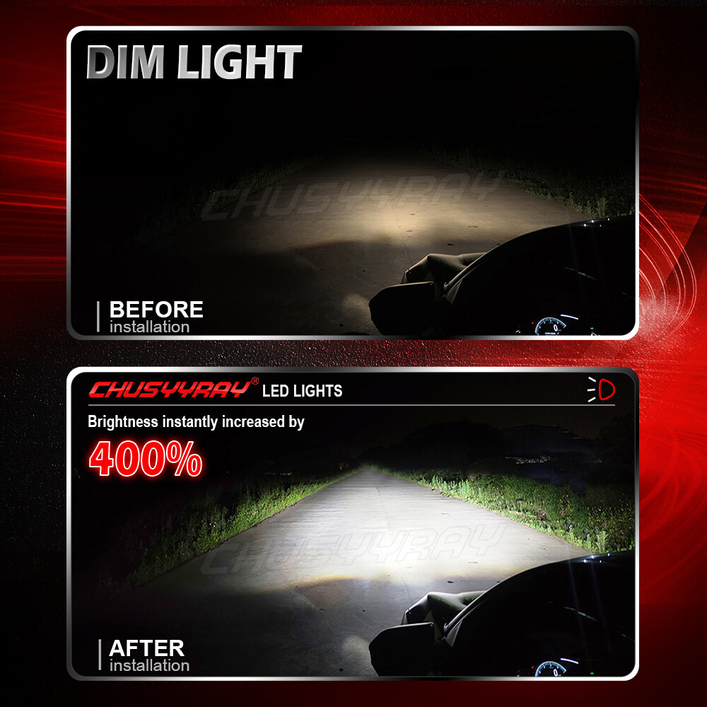 For Hyundai Genesis Coupe 2013-2016 6X LED Headlight Bulbs Kit High/Lo+Fog Light