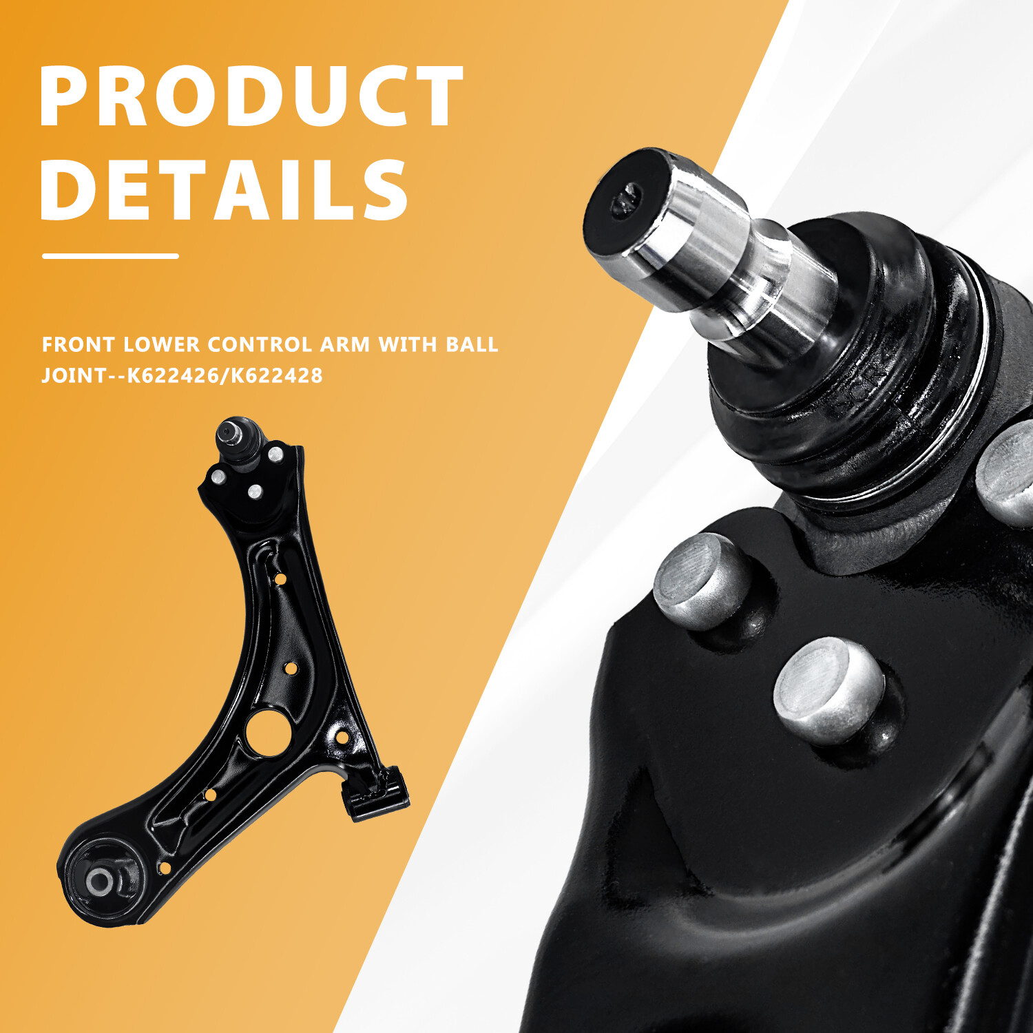 8Pcs Front Lower Control Arms Steering Suspension Kit For 12-20 Chevrolet Sonic