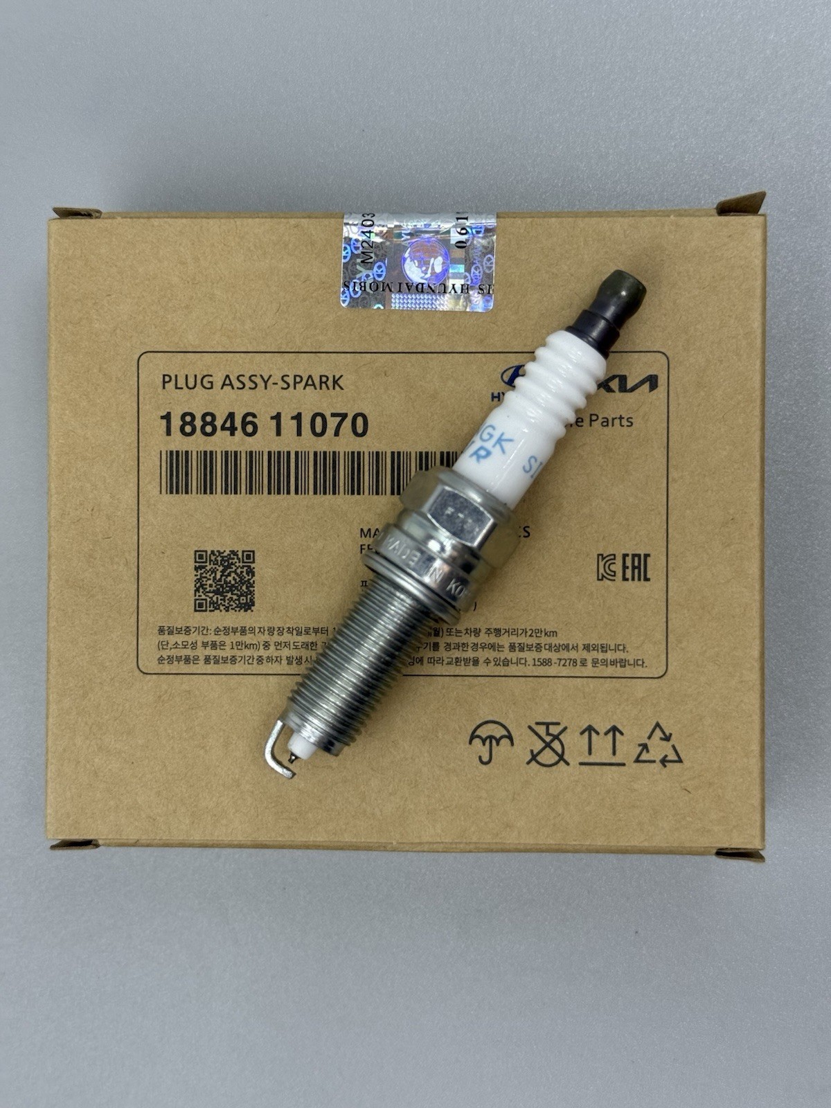 SPARK PLUGS for 11-18 ELANTRA TUCSON FORTE SORENTO SOUL OEM 1884611070 4 Pcs.