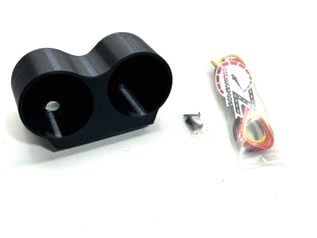 60mm Auto Meter Black Universal Dual Gauge Meter Mount Pod Black