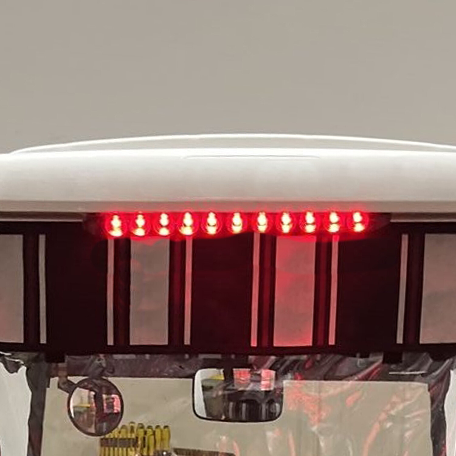 2×16″ 11 LED Red Sealed Truck Trailer Brake Stop Turn Tail Submersible Light Bar