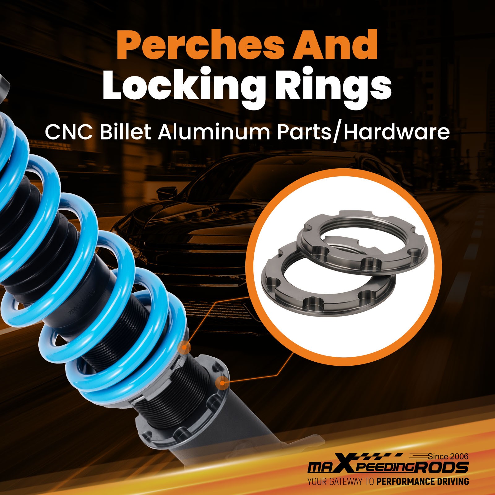 MaXpeedingrods T6 Coilover 24 Way Suspension Kit for Subaru Impreza GK GT 17-23