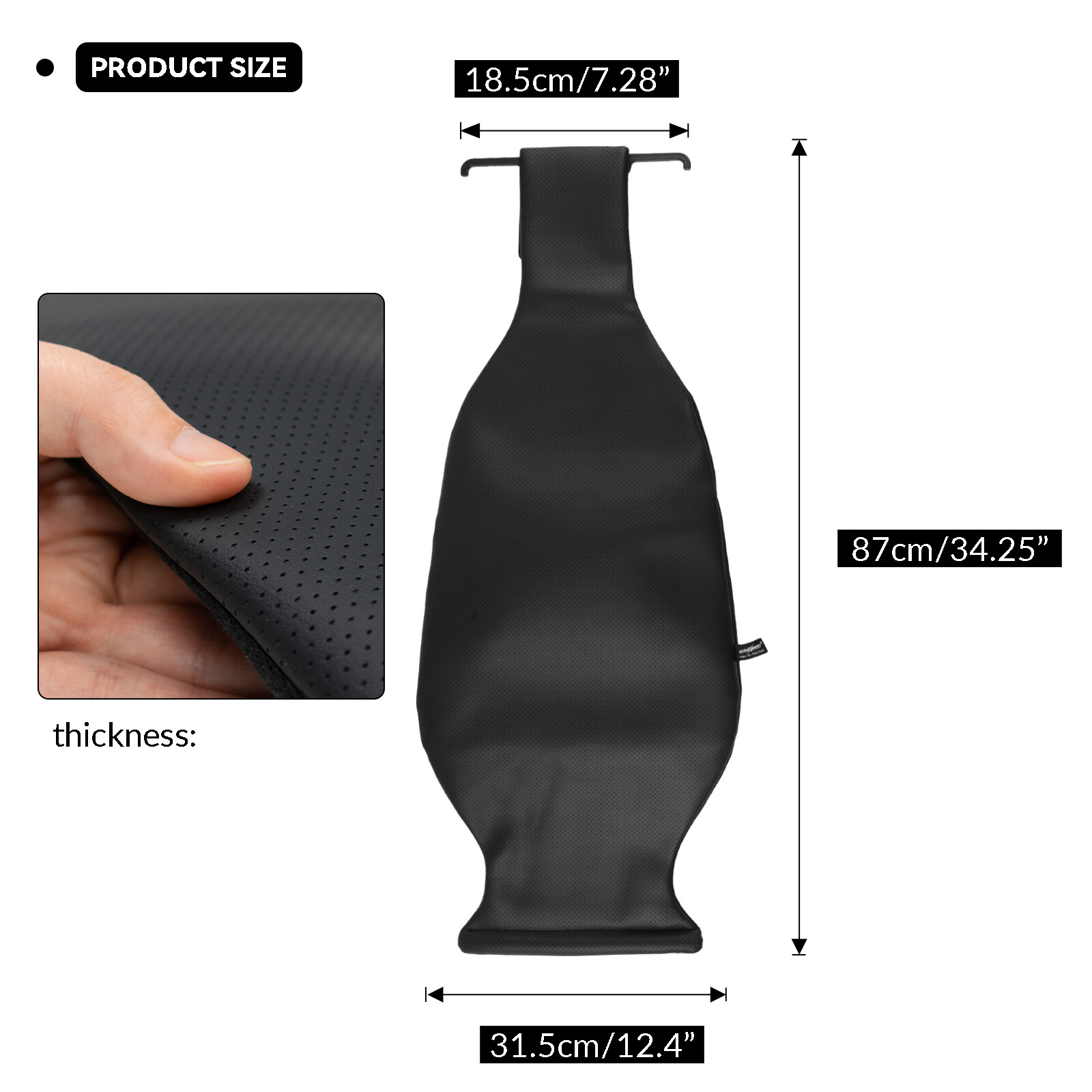 Lumbar Support Pillow Car Seat Back Support Ergonomic Cushion Pain Relief Auto