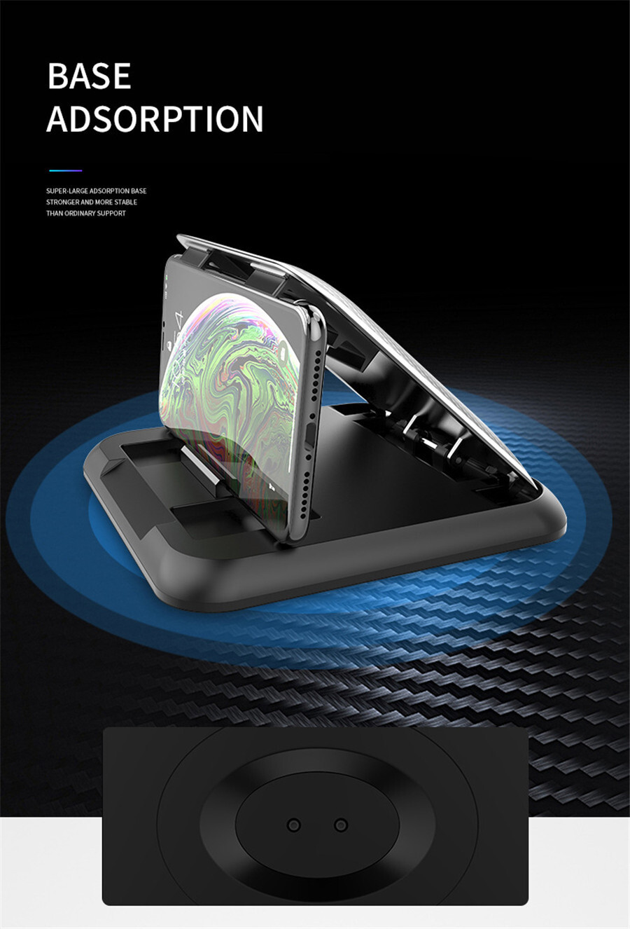 Car Accessories Dashboard Cell Phone Mount Holder Stand Anti-Slip For Phone GPS