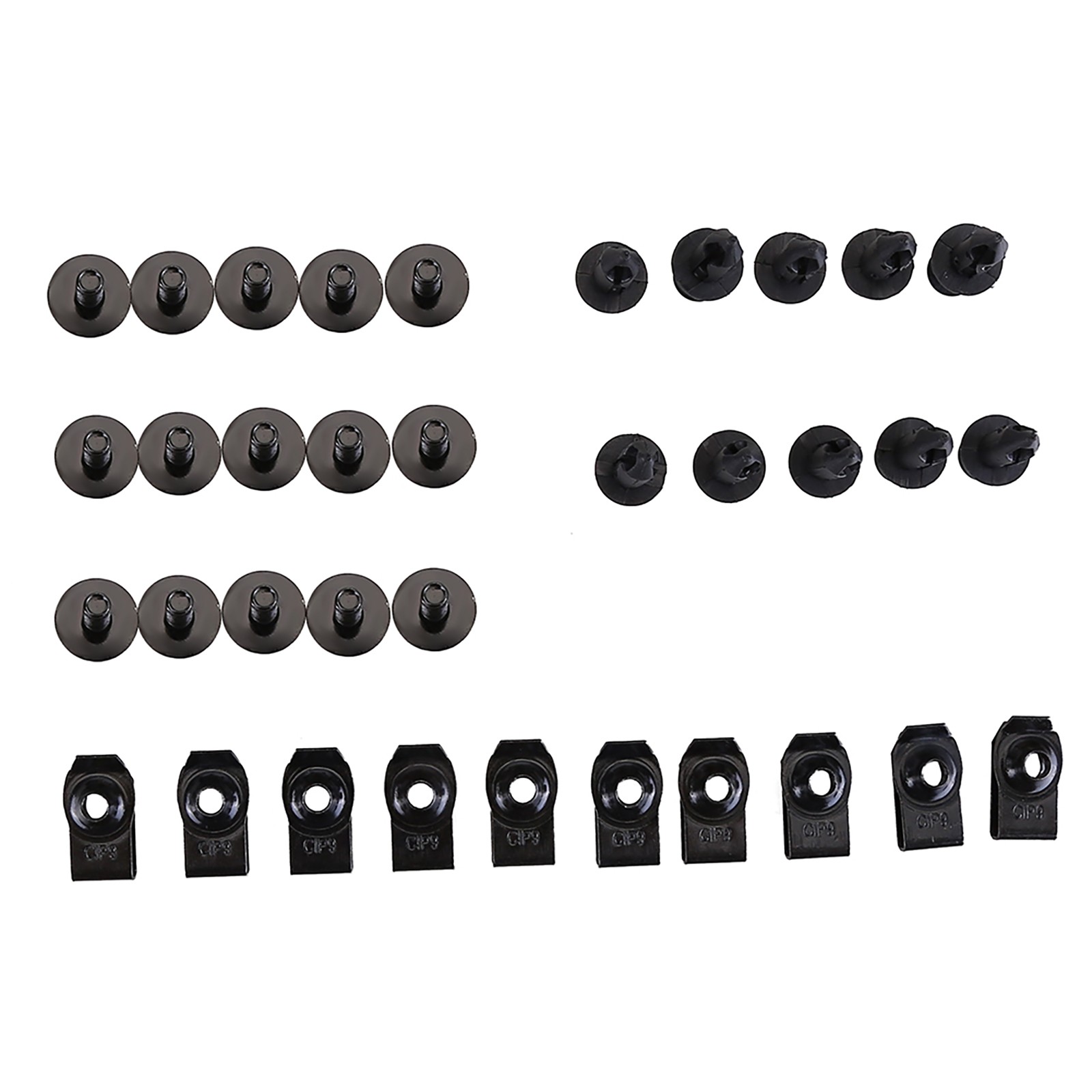 35pcs Engine Under Cover Splash Shield Fastener Bolts & U-Nut Clips