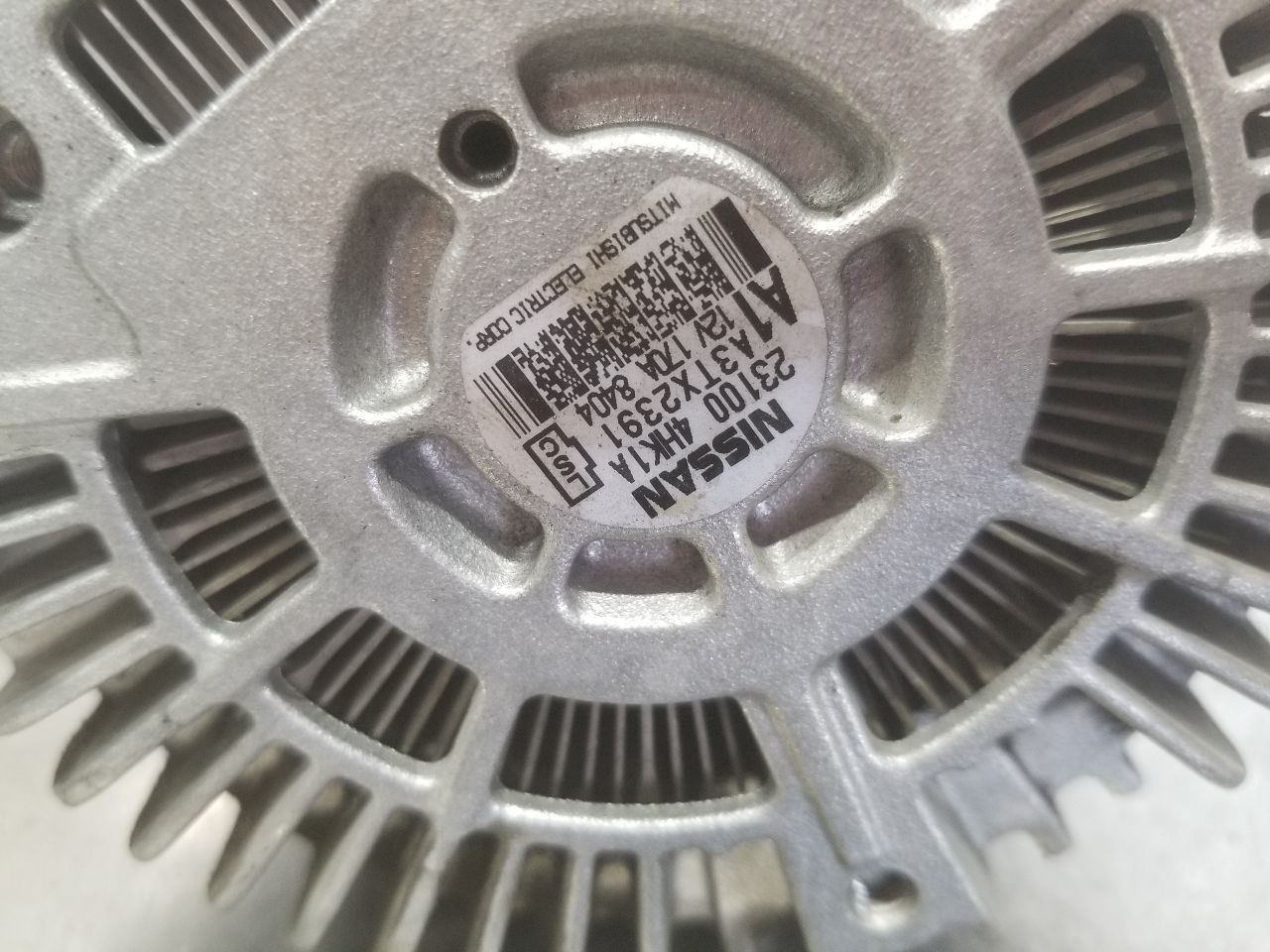 18 INFINITI Q60 RED SPORT ALTERNATOR 3.0L ENGINE 231004HK1A