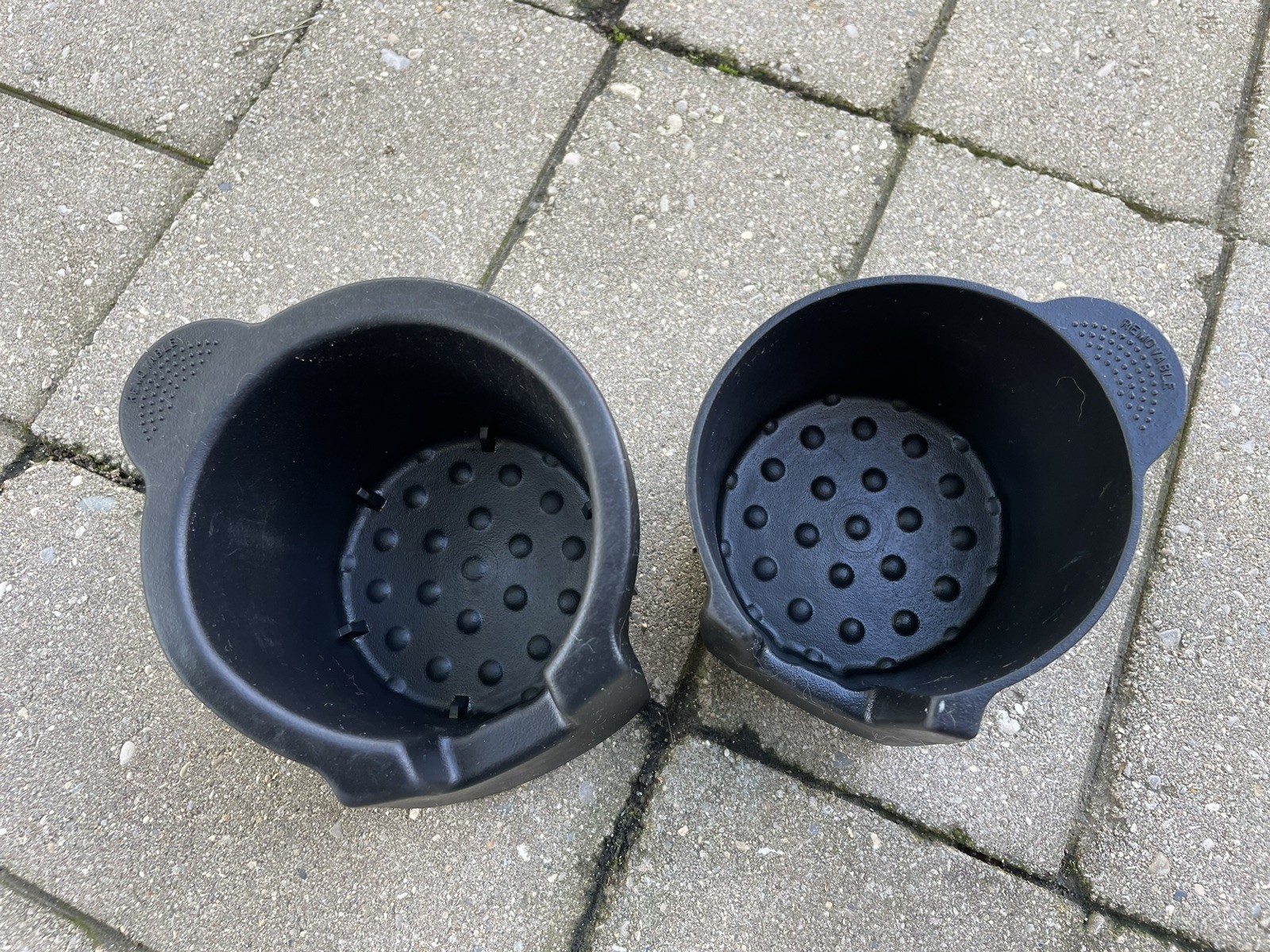 2002-2007 Ford Focus Cup Holder Insert Rubber Pair 2006 2005 2004 2003 02 07 OEM
