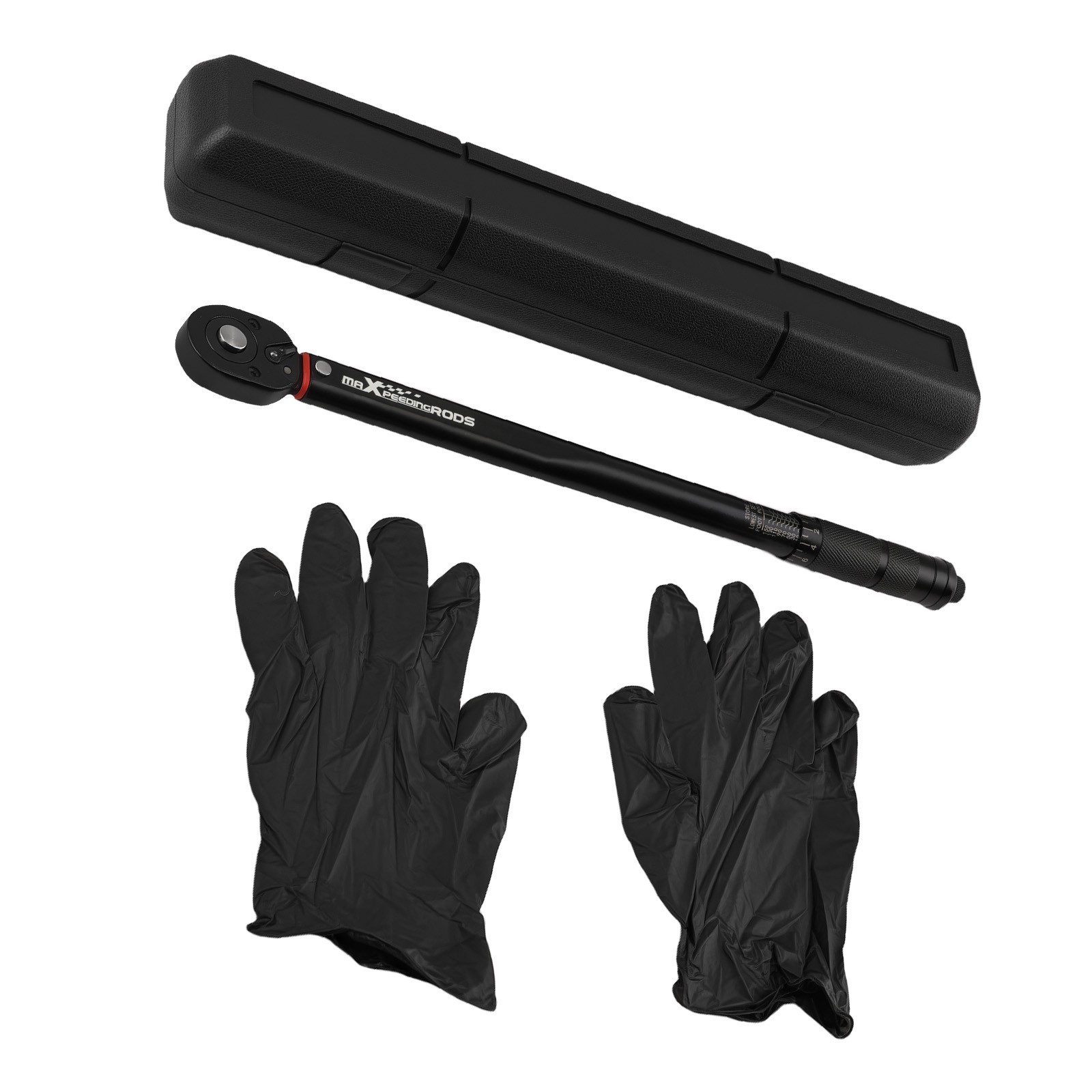 Digital Display Torque Wrench 1/2 Drive 10-150 Ft-Lb with Storage Case