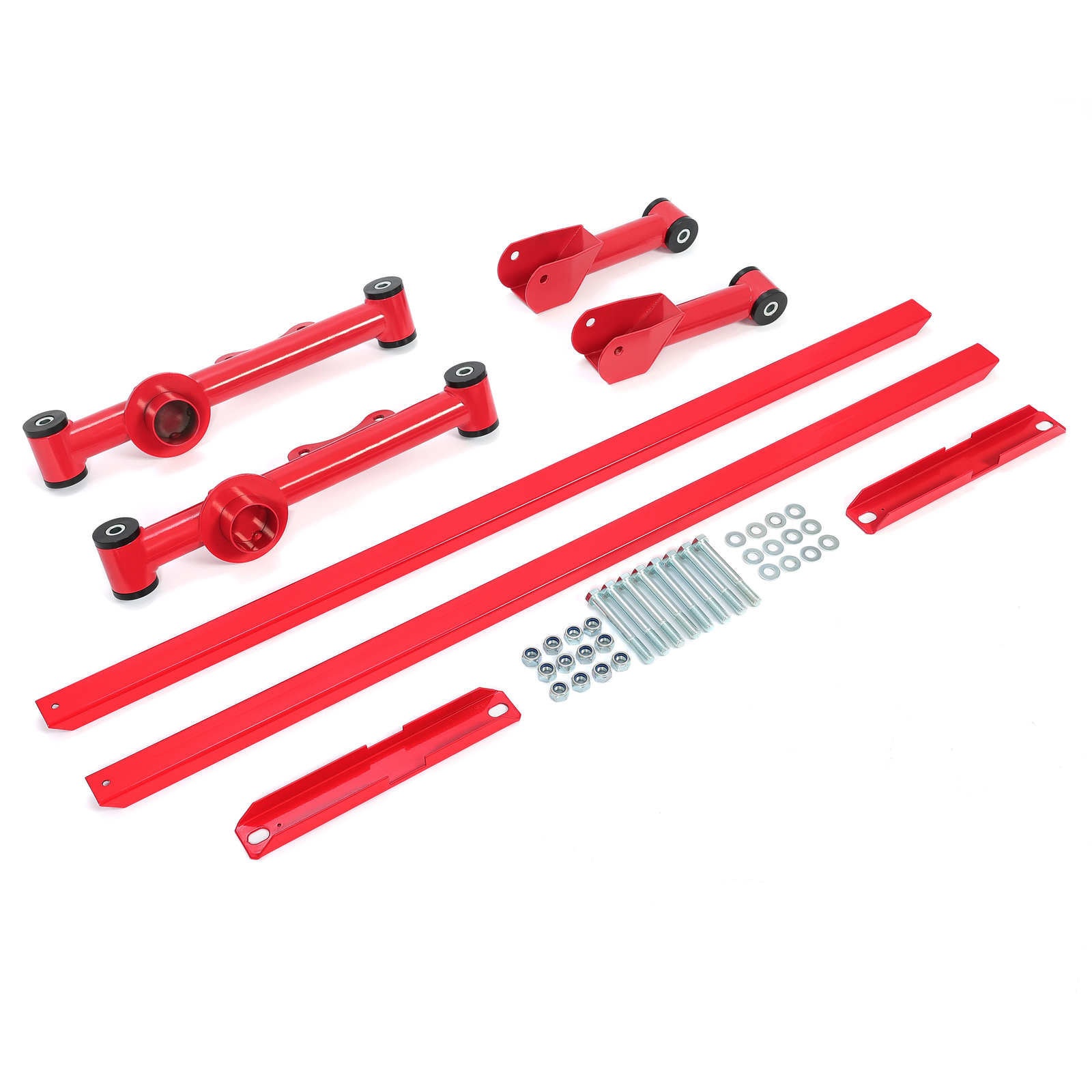 For Mustang 79-04 Rear Upper Lower Tubular Control Arms + Subframe Connector Kit