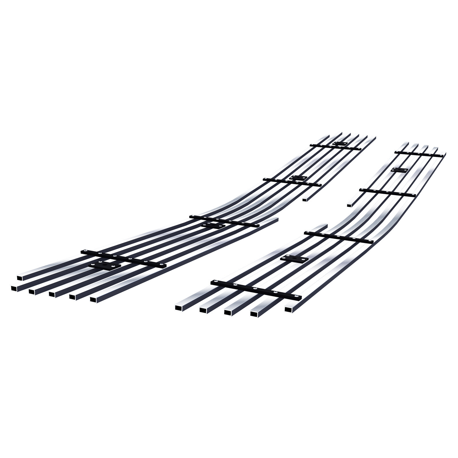 Fits 2003-2005 Chevy Silverado 1500/2500 Upper Chrome Billet Grille Grill Insert